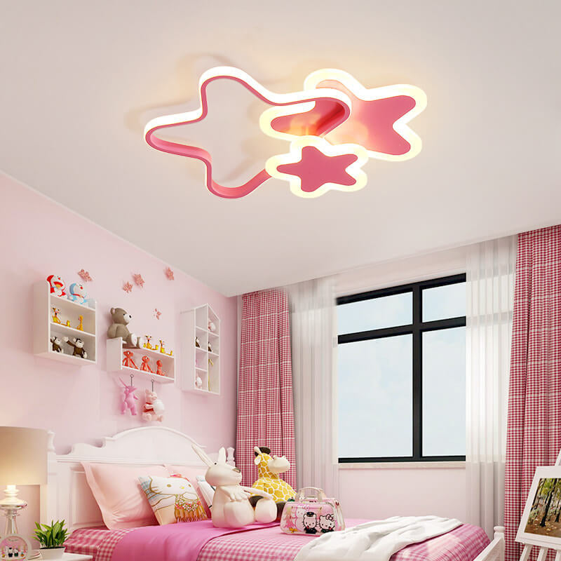 Lumendat Nordic Cartoon Star Shape LED Flush Mount Ceiling Light Lumendat
