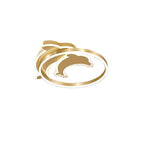 Lumendat Modern Creative Golden Dolphin Iron LED Flush Mount Ceiling Light Lumendat