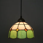Tiffany Stained Glass Dome Shade European 1-light Pendant Light Lumendat