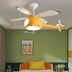 Lumendat Simple Cartoon Aircraft LED Downrods Ceiling Fan Light Lumendat