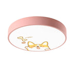 Lumendat Cartoon Creative Colorful Round Children LED Flush Mount Ceiling Light Lumendat