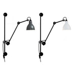 Industrial Vintage Iron Long Pole Swing Arm 1-Light Wall Sconce Lamp