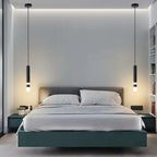 Modern Minimalist Cylinder Aluminum Acrylic LED Pendant Light for Bedroom BulbSquare