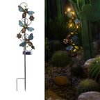Solar Iron Hummingbird Butterfly Dragonfly Garden Lawn Landscape Light Lumendat