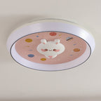 Lumendat Modern Cartoon Rabbit Children's Iron LED Flush Mount Ceiling Light Lumendat