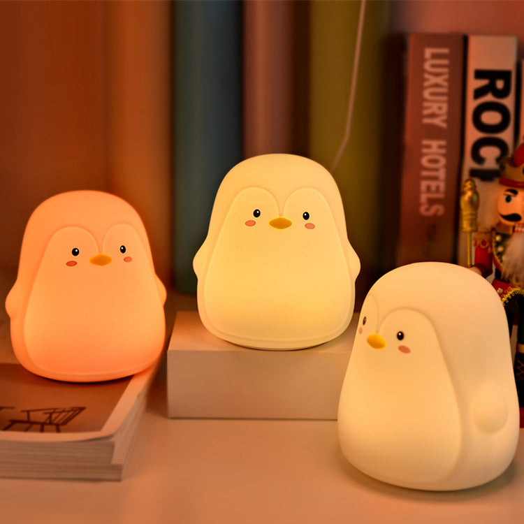 Lumendat Cartoon Penguin Silicone USB LED Kids Night Light Table Lamp Lumendat