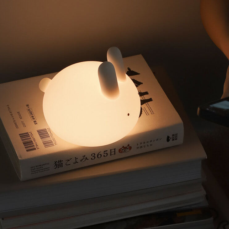 Lumendat Creative Cartoon Bunny Silicone LED Pat Night Light Table Lamp Lumendat