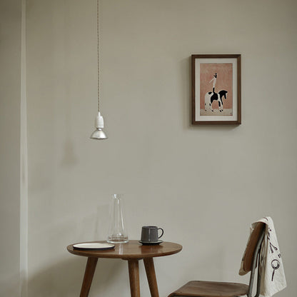 Contemporary Industrial Ceramic Cone 1-light Pendant Light for Living Room