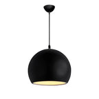 Modern Solid Color Round Head Iron 1-light Pendant Light Lumendat