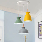 Nordic Macaron Metal 3-light Chandelier modern luxury lighting fixture
