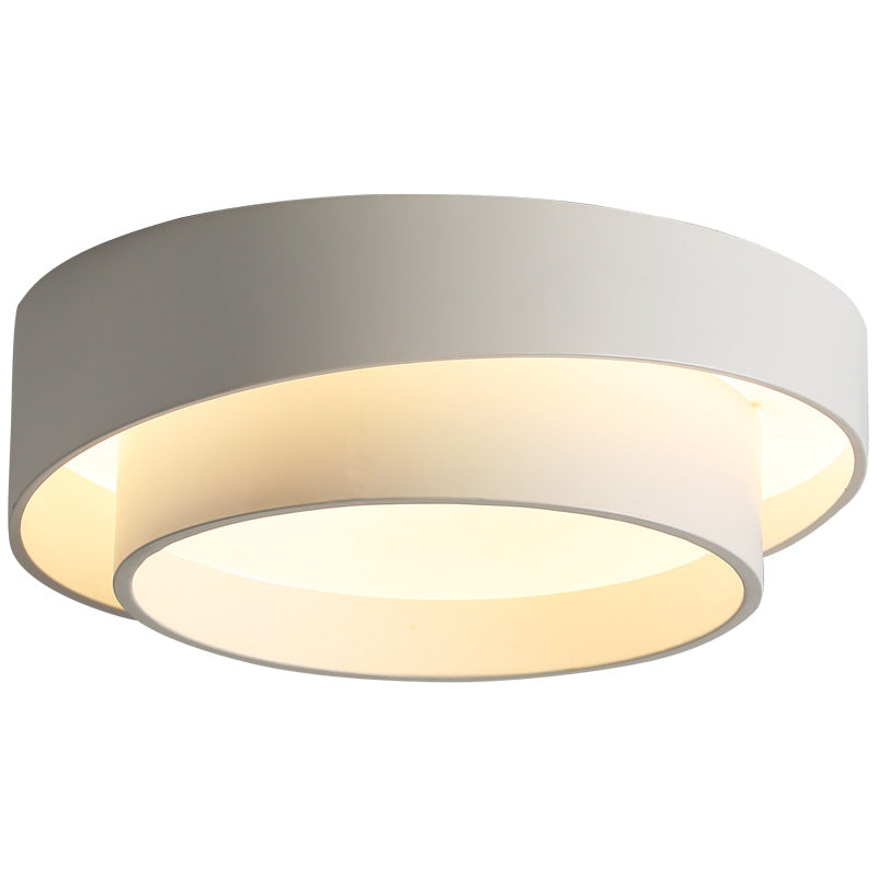 Modern Minimalist Overlapping Round LED Flush Mount Ceiling Light BulbSquare