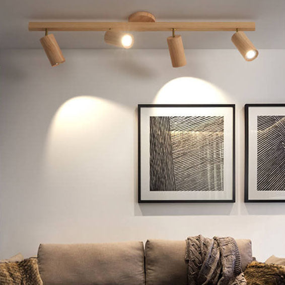 Simple Log Spotlight Track LED Semi-Flush Mount Ceiling Light Lumendat