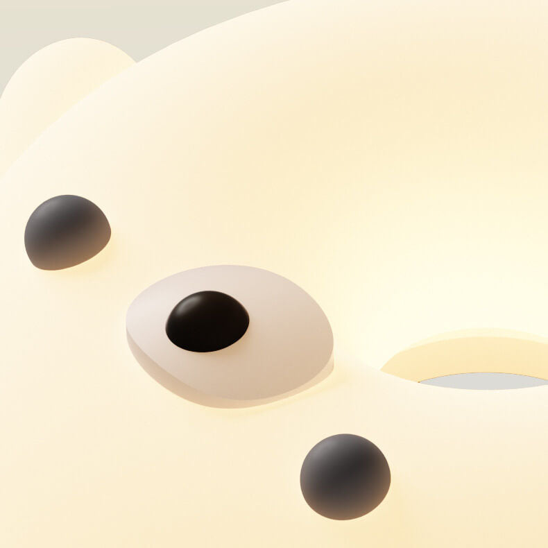 Lumendat Adorable Cream Style Cartoon Seal LED Kids Flush Mount Ceiling Light Lumendat