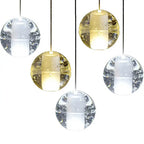 Modern Luxury Staircase Crystal Orb Ball Shade LED Loft Chandelier Lumendat