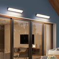 Modern Minimalist Aluminum Acrylic Waterproof Long Outdoor Indoor LED Wall Sconce Lamp