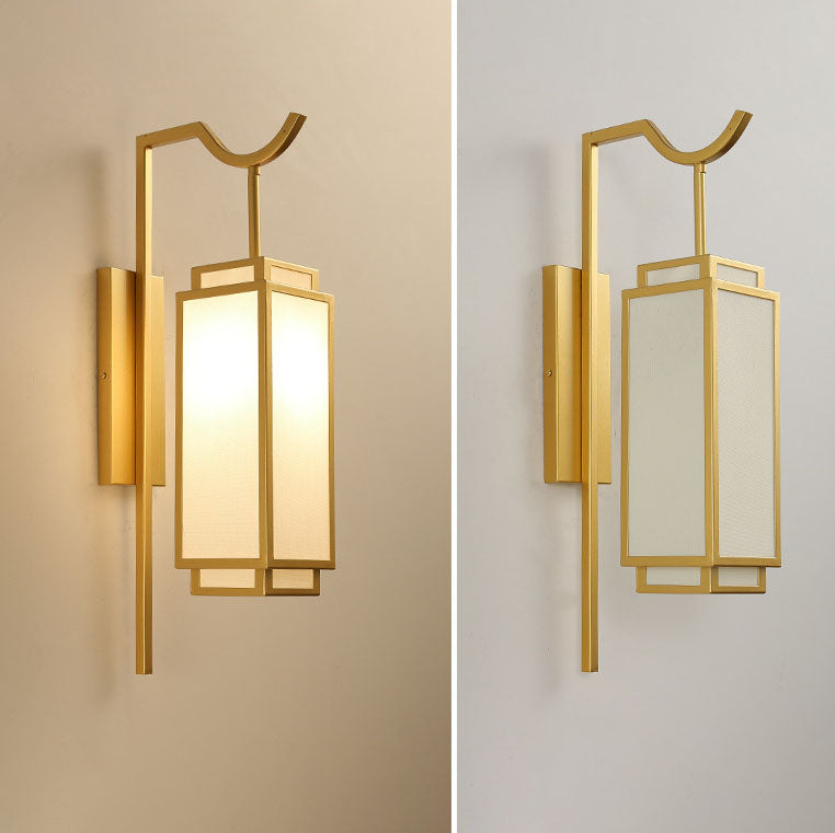 Modern Light Luxury Vintage Iron Cloth 1-Light Wall Sconce Lamp Lumendat