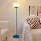 Solar Modern Minimalist Wrought Iron PE Oval LED Outdoor Standing Floor Lamp Lumendat