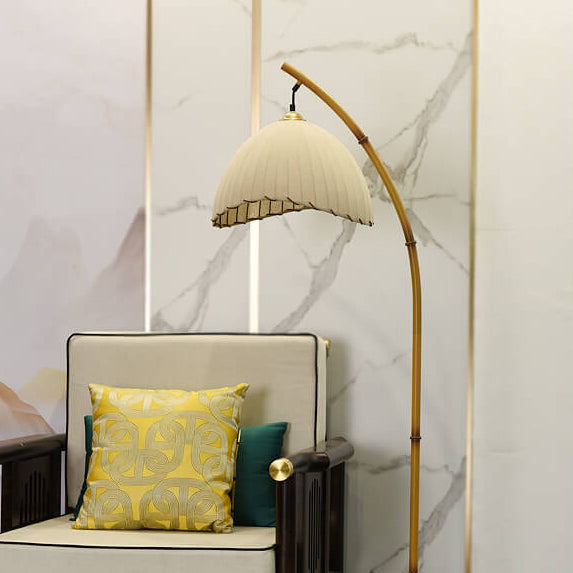 Retro Zen Simulation Bamboo Pole 1-Light Standing Floor Lamp Lumendat