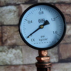 Industrial Steampunk Copper Water Pipe 2-Light Standing Floor Lamp Lumendat