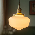 Nordic Vintage Lantern Brass Glass 1-light Pendant Light Lumendat