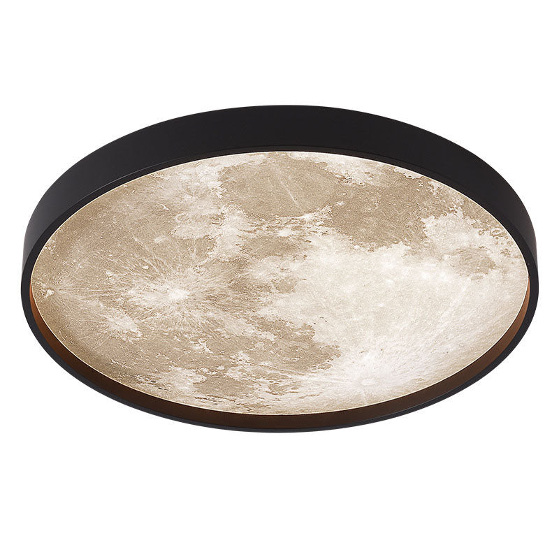Nordic Creative Moon Round LED Flush Mount Ceiling Light BulbSquare
