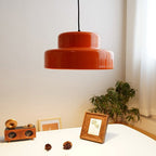 Contemporary Scandinavian Double Round Iron 1-light Pendant Light for Living Room BulbSquare