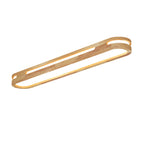 Nordic Minimalist Solid Wood Acrylic Ring LED Flush Mount Ceiling Light BulbSquare