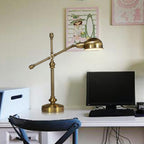 Simple Industrial Iron Eye Protection 1-Light Table Lamp Lumendat