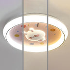 Lumendat Modern Cartoon Rabbit Children's Iron LED Flush Mount Ceiling Light Lumendat