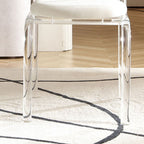 Contemporary Nordic Acrylic Velvet Sponge Round Arched Dining Chair Backrest For Dining Room DFM-F