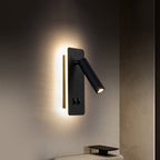 Nordic Minimalist Square Spotlight Rotatable LED Reading Wall Sconce Lamp