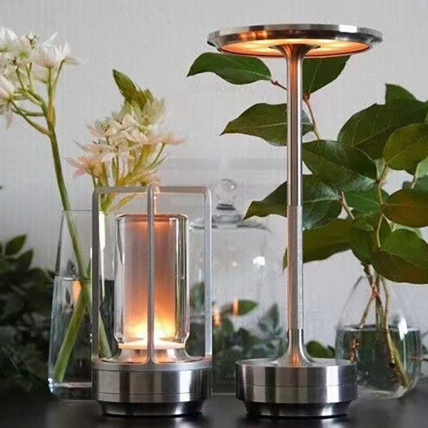 Nordic Vintage Aluminum Acrylic USB Rechargeable Night Light Table Lamp Lumendat