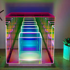 Modern Acrylic RGB Line Rubik's Cube LED Table Lamp Lumendat
