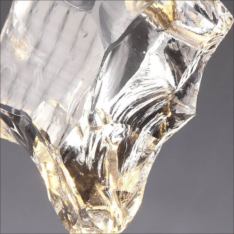Modern Minimalist Ice Cube Crystal 1-light Pendant Light BulbSquare