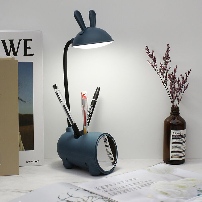 Cartoon Creative Rabbit LED Touch USB Pen Holder Desk Lamp Lumendat