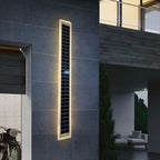 Minimalist Outdoor Solar Rectangular Strip Waterproof Patio LED Wall Sconce Lamp Lumendat