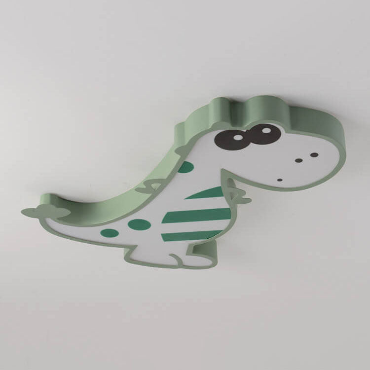Lumendat Modern Children's Cartoon Dinosaurs Iron Acrylic LED Flush Mount Ceiling Light Lumendat