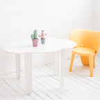 Lumendat Modern Minimalist Plastic Cloud Design Four Legs Kids Table For Living Room Lumendat