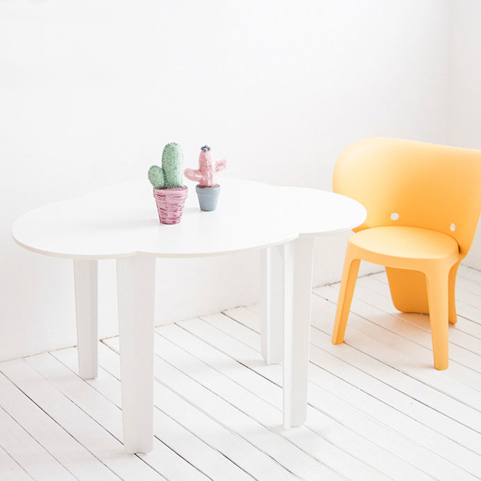 Lumendat Modern Minimalist Plastic Cloud Design Four Legs Kids Table For Living Room Lumendat