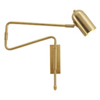 Contemporary Nordic Iron Cylinder Long Pole Swing Arm Wall Sconce Lamp for Bedroom
