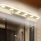 Modern Simple White Long Oval Acrylic Vanity Light 4/6 Light Wall Sconce Lamp Lumendat
