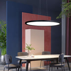 Modern Minimalist Aluminum Round Shape LED Pendant Light for Dining Room BulbSquare
