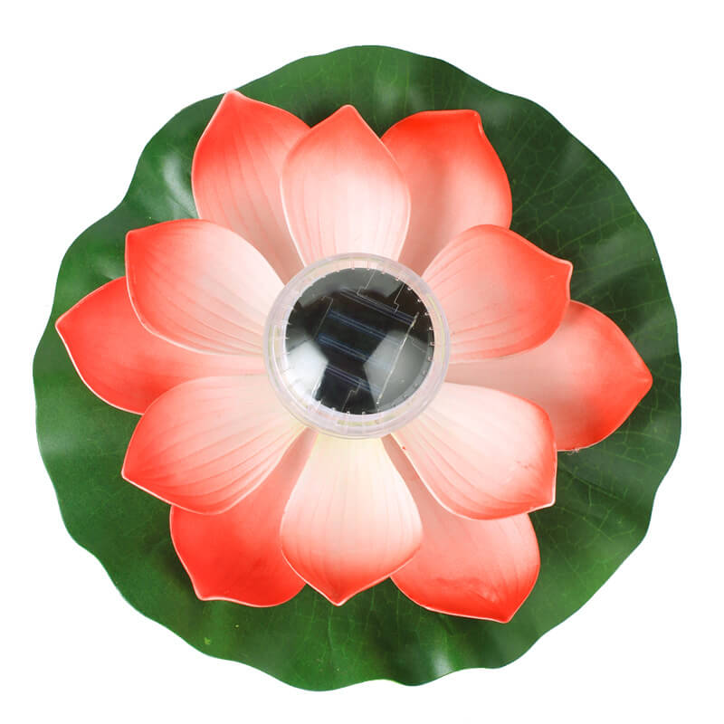 Creative Lotus Flower Waterproof Solar LED Outdoor Patio Pond Water Floating Light Lumendat