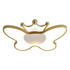 Lumendat Contemporary Nordic Kids Iron Aluminum Silica Acrylic Butterfly LED Flush Mount Ceiling Light For Bedroom Lumendat