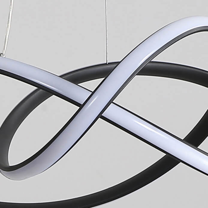 Modern Minimalist Ring Aluminum Strip LED Pendant Light