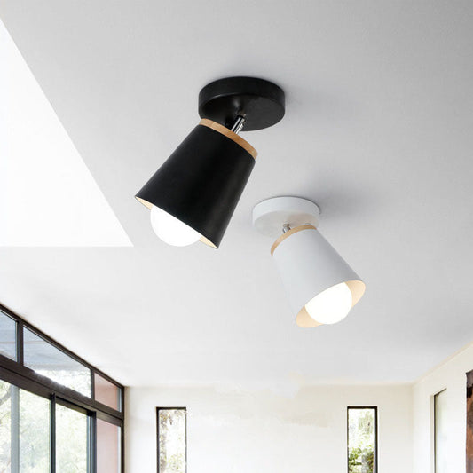 Nordic Macaron Column 1-light Semi-flush Mount Ceiling Light