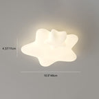 Lumendat Modern Art Deco Kids PE Iron Star Moon LED Flush Mount Ceiling Light For Bedroom Lumendat