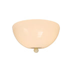 Nordic Minimalist Iron Round Glass Shade 4-light Flush Mount Ceiling Light