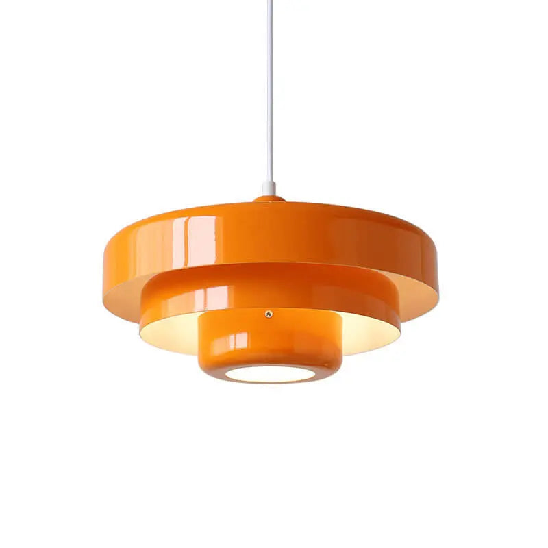 Nordic Vintage Multi-layered Round Metal 1-light Pendant Light Lumendat