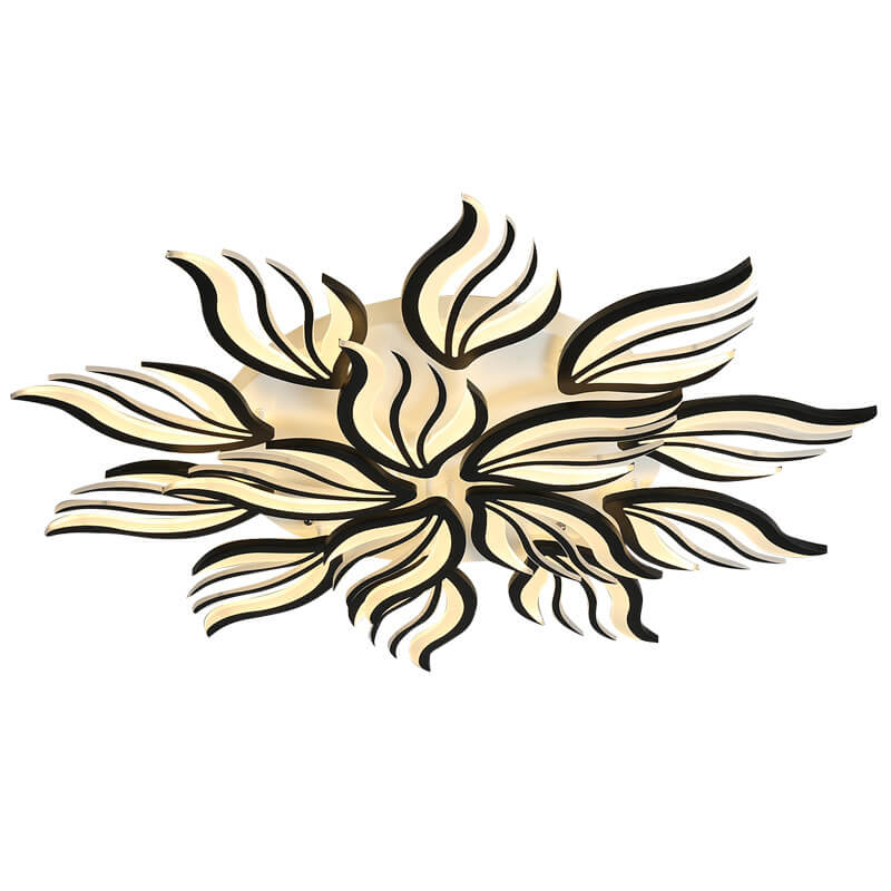 Modern Creative Personality Acrylic Flower Shape LED Semi-flush Mount Ceiling Light